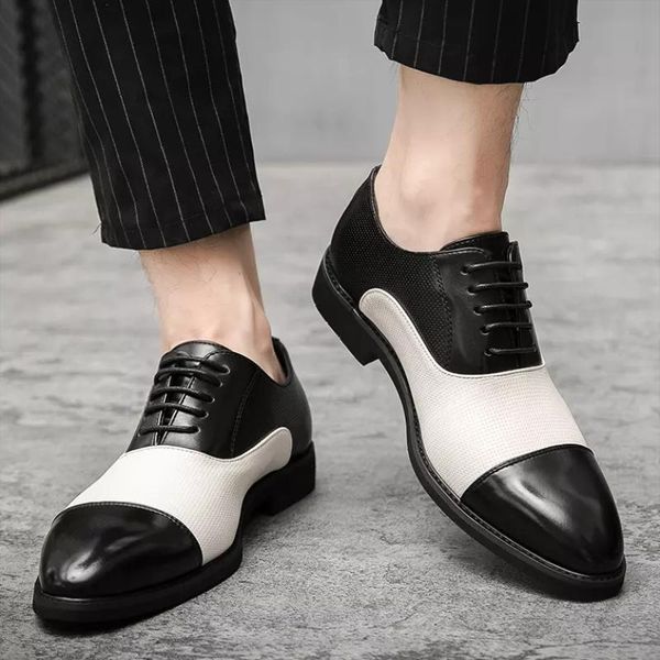 men's shoes fashion pu handmade casual formal spring and autumn oxford leather lace up yx048 dress, Black
men's shoes fashion pu handmade casual formal spring and autumn oxford leather lace up yx048 dress, Black