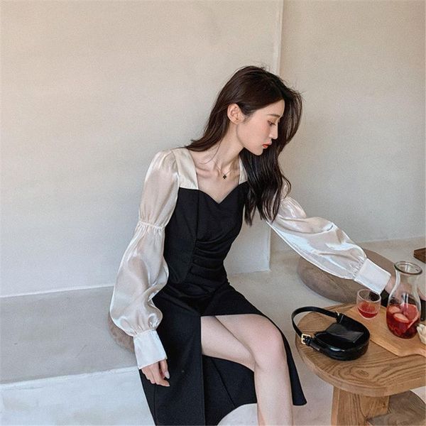 casual dresses ladies summer dress with long sleeve women 2021 elegance vintage female patchwork vestidos s-xxl, Black;gray
casual dresses ladies summer dress with long sleeve women 2021 elegance vintage female patchwork vestidos s-xxl, Black;gray