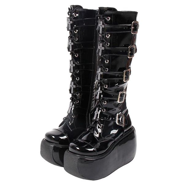boots angelic imprint women motorcycle cool punk lady lolita cos shoes woman high heels pumps 33-47 10cm style heel 7008, Black
boots angelic imprint women motorcycle cool punk lady lolita cos shoes woman high heels pumps 33-47 10cm style heel 7008, Black