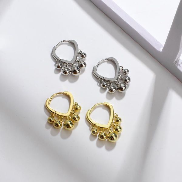 hoop & huggie amorcome vintage love heart shaped earrings for women gold silver color small metal ball tassel trendy jewelry, Golden;silver
hoop & huggie amorcome vintage love heart shaped earrings for women gold silver color small metal ball tassel trendy jewelry, Golden;silver