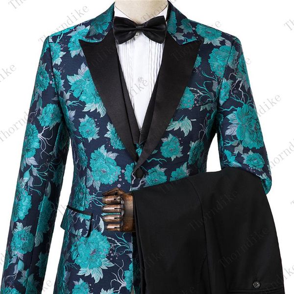 men's suits & blazers 2021 fashion blue poeny flowers printed men slim fit prom tuxedo male wedding 3 piece costume set large size xs-5, White;black
men's suits & blazers 2021 fashion blue poeny flowers printed men slim fit prom tuxedo male wedding 3 piece costume set large size xs-5, White;black
