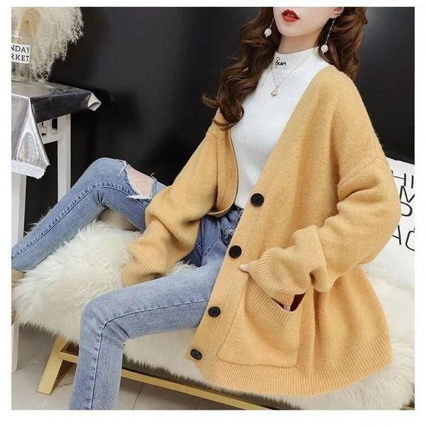 women's jackets casual long polyester sweater of korean women soft cardigan comfortable strong simple solid loose t15 8zsa, Black;brown
women's jackets casual long polyester sweater of korean women soft cardigan comfortable strong simple solid loose t15 8zsa, Black;brown