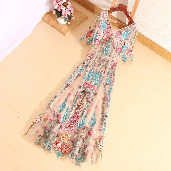 casual dresses dress high-end spring and summer women long embroidery elegant lady plus size slim a-line party embroidered mesh dress s 1lic, Black;gray
casual dresses dress high-end spring and summer women long embroidery elegant lady plus size slim a-line party embroidered mesh dress s 1lic, Black;gray