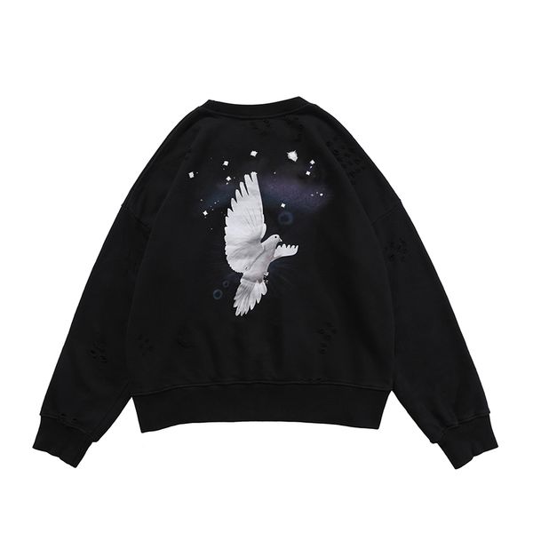 21fw classic peace dove printed sweatshirt fashion high-end long sleeve casual simple high street spring autumn sweater men women crewneck p, Black
21fw classic peace dove printed sweatshirt fashion high-end long sleeve casual simple high street spring autumn sweater men women crewneck p, Black