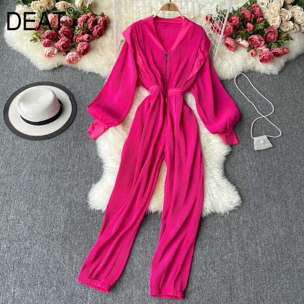 deat women pleated jumpsuit arrivals v-neck lantern sleeve solid color fashion spring summer 11d334 210709, Black;white
deat women pleated jumpsuit arrivals v-neck lantern sleeve solid color fashion spring summer 11d334 210709, Black;white