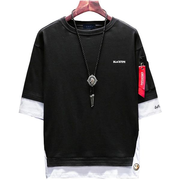 short sleeve cotton t shirt men's tees o neck patchwork t-shirt men casual summer tshirt plus size 9xl 160cm t-shirts, White;black
short sleeve cotton t shirt men's tees o neck patchwork t-shirt men casual summer tshirt plus size 9xl 160cm t-shirts, White;black