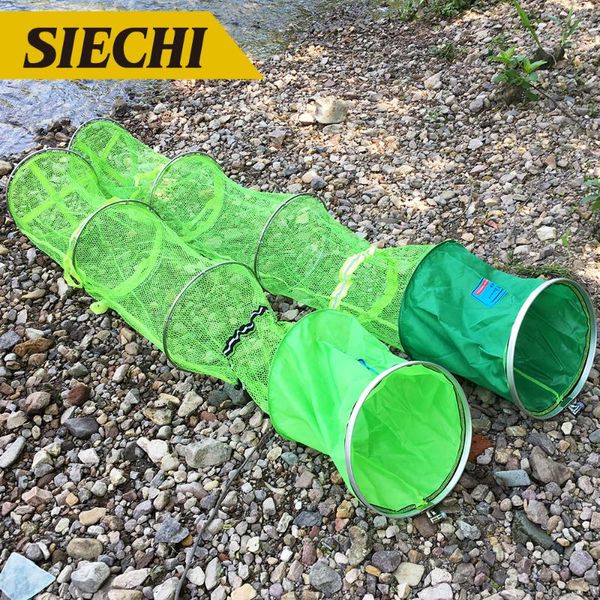fishing accessories siechi aluminum alloy bait fyke net universal location fish cage holder with bag 
fishing accessories siechi aluminum alloy bait fyke net universal location fish cage holder with bag