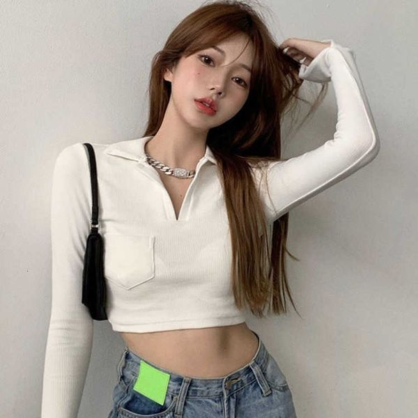 women's t-shirt spring long-sleeved bottoming shirt slim wild student solid color thin short t-shirt ladies 2jgn, White
women's t-shirt spring long-sleeved bottoming shirt slim wild student solid color thin short t-shirt ladies 2jgn, White