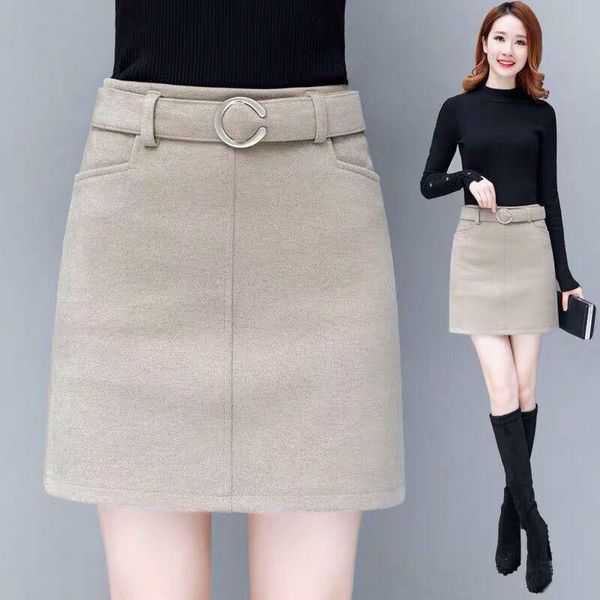 autumn winter high waist hip women solid color a-line skirt pocket wild outwear with sashes mujer jupe femme y379 skirts, Black
autumn winter high waist hip women solid color a-line skirt pocket wild outwear with sashes mujer jupe femme y379 skirts, Black