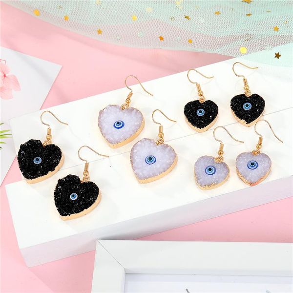 dayoff 1pair turkey evil eye drop dangle earings female black resin stone drusy heart statement earrings women jewelry e791-1 & chandelier, Silver
dayoff 1pair turkey evil eye drop dangle earings female black resin stone drusy heart statement earrings women jewelry e791-1 & chandelier, Silver