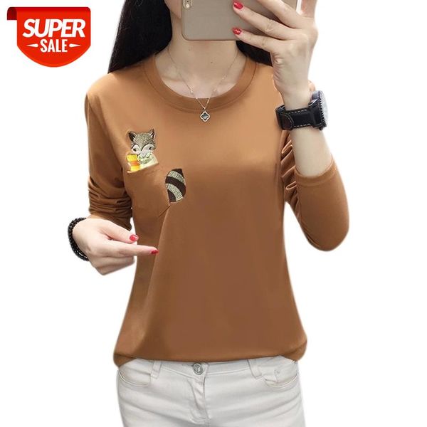 long sleeve t shirt womens plus size 2021 autumn winter tee shirt women korean style pockets squirrel embroidery tshirt #ck7l, White
long sleeve t shirt womens plus size 2021 autumn winter tee shirt women korean style pockets squirrel embroidery tshirt #ck7l, White