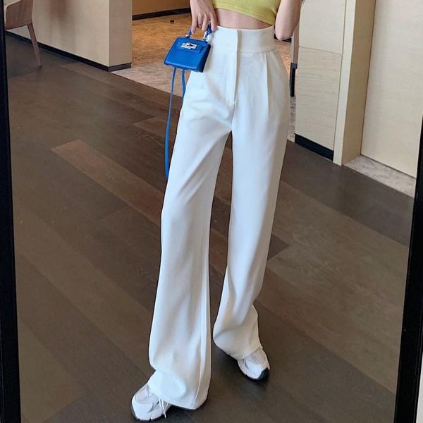 women's pants & capris button high waist korean trousers female 2021 pockets white summer long women outfits casual loose wide leg pant, Black;white
women's pants & capris button high waist korean trousers female 2021 pockets white summer long women outfits casual loose wide leg pant, Black;white