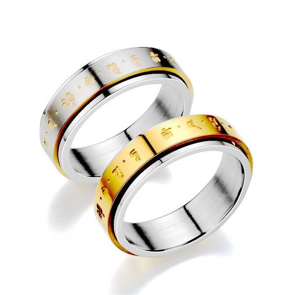 cluster rings wide 6 mm ancient buddhism mantra for men titanium stainless steel lucky amulet men's ring buddhist jewelry 2021, Golden;silver
cluster rings wide 6 mm ancient buddhism mantra for men titanium stainless steel lucky amulet men's ring buddhist jewelry 2021, Golden;silver