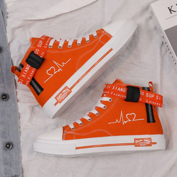 fashion orange heart-shaped lovers high sneakers women embroidered canvas shoes unise espadrilles women shoes casual flats
fashion orange heart-shaped lovers high sneakers women embroidered canvas shoes unise espadrilles women shoes casual flats