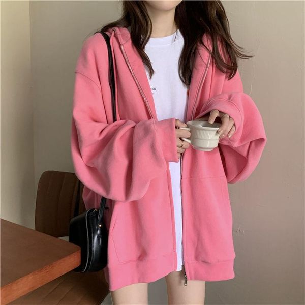 women's hoodies & sweatshirts 2021 soild color print women long sleeve sweatshirt hoodis zipper loose oversized streetwear casual autum, Black
women's hoodies & sweatshirts 2021 soild color print women long sleeve sweatshirt hoodis zipper loose oversized streetwear casual autum, Black