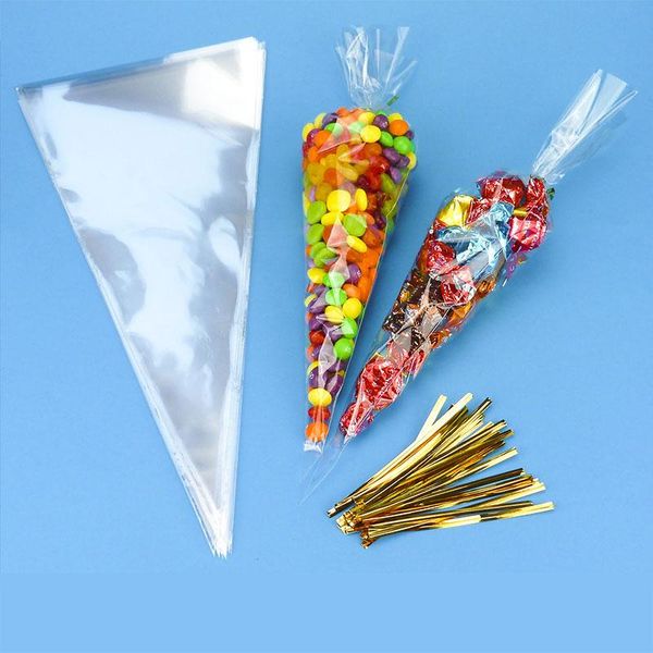 50pcs/set diy wedding birthday party sweet clear candy cookie cone storage transparent gift bags decoration triangle shape bag clips 
50pcs/set diy wedding birthday party sweet clear candy cookie cone storage transparent gift bags decoration triangle shape bag clips