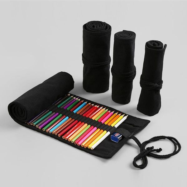 pencil bags 12/24/36/48/72 roll school bag solid color canvas pen for girls boys large pencilcase pencils case box art stationery
pencil bags 12/24/36/48/72 roll school bag solid color canvas pen for girls boys large pencilcase pencils case box art stationery