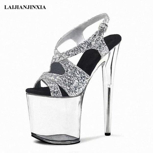 sandals summer style 8 inch bling round toe platform buckle straps 20cm high stripper heeled pole dance shoes women's sexy, Black
sandals summer style 8 inch bling round toe platform buckle straps 20cm high stripper heeled pole dance shoes women's sexy, Black