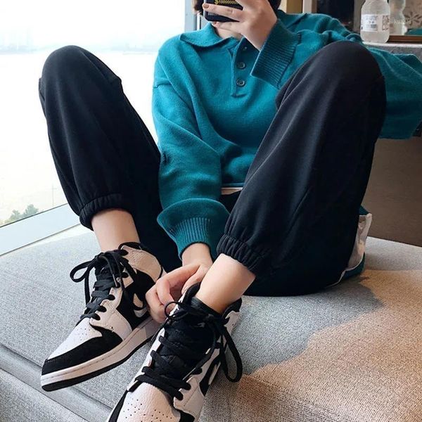 women's pants & capris gray wide legs joggers for women sweatpants autumn winter simple thick velvet beam feet harem high waist trouser, Black;white
women's pants & capris gray wide legs joggers for women sweatpants autumn winter simple thick velvet beam feet harem high waist trouser, Black;white