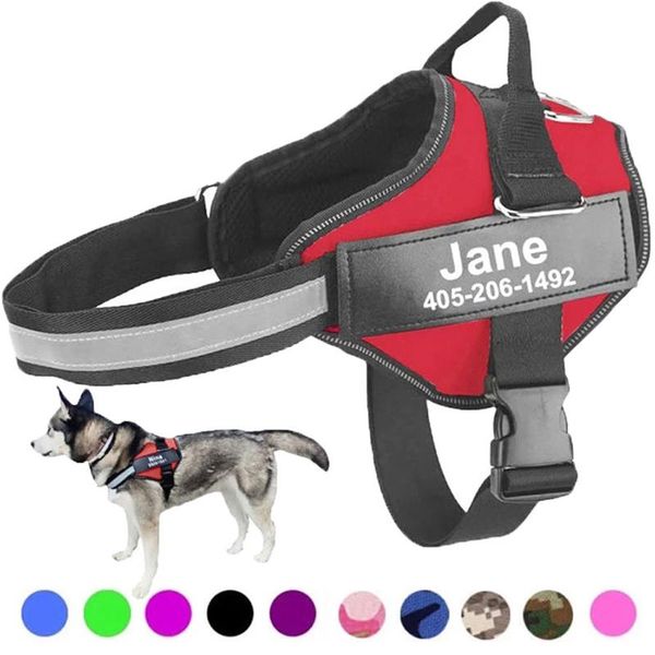dog collars & leashes harness reflective breathable adjustable pet for vest id custom patch outdoor walking supplies
dog collars & leashes harness reflective breathable adjustable pet for vest id custom patch outdoor walking supplies