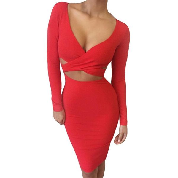 autumn elegant women party dresses feminina elastic cotton warm roupa midi pencil red dress bandage bodycon clubwear s194 casual, Black;gray
autumn elegant women party dresses feminina elastic cotton warm roupa midi pencil red dress bandage bodycon clubwear s194 casual, Black;gray