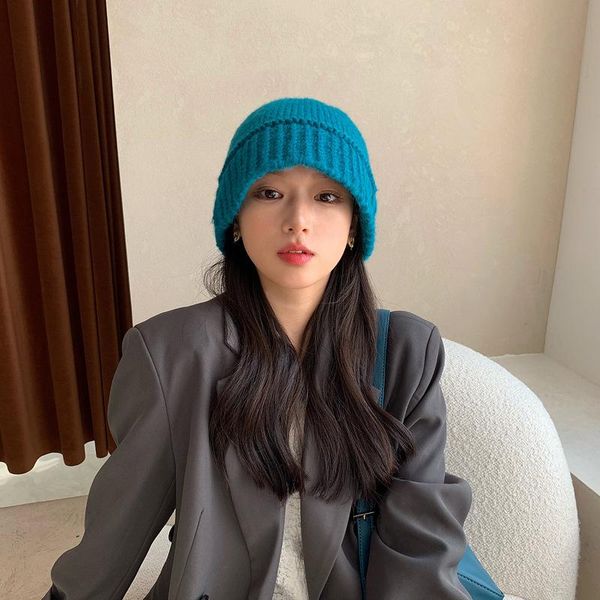 beanies autumn and winter warm monochrome knitted bucket cap versatile color handmade wool show face small basin
beanies autumn and winter warm monochrome knitted bucket cap versatile color handmade wool show face small basin
