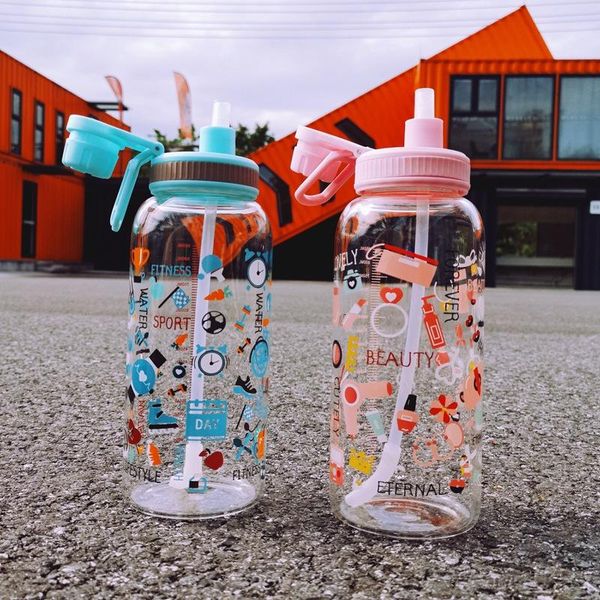 water bottle korean lovely portable large capacity straw glass drinking cup with graduated students heat-resistant sealed milk
water bottle korean lovely portable large capacity straw glass drinking cup with graduated students heat-resistant sealed milk