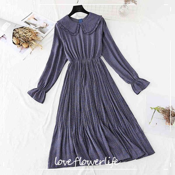 spring summer women elegant printed floral chiffon dress long sleeve fashion casual long pleated dress elastic waist vestido 210521, Black;gray
spring summer women elegant printed floral chiffon dress long sleeve fashion casual long pleated dress elastic waist vestido 210521, Black;gray
