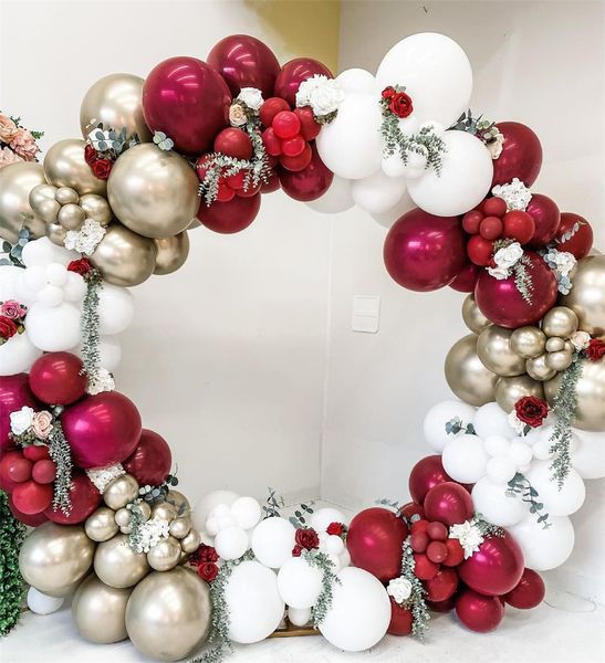 130pcs ruby red balloon garland kit gold chrome latex balloons double layers red globos for wedding birthday party decorations
130pcs ruby red balloon garland kit gold chrome latex balloons double layers red globos for wedding birthday party decorations
