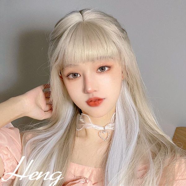 synthetic wigs buqi 24inches long wig with bangs ombre black golden purple gray pink cosplay hair for women girls daily false
synthetic wigs buqi 24inches long wig with bangs ombre black golden purple gray pink cosplay hair for women girls daily false