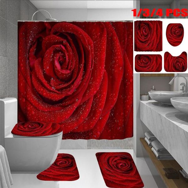 bright red rose print shower curtain non-slip cushion u-shaped cushion, suitable for bathroom scenes, home essentials curtains
bright red rose print shower curtain non-slip cushion u-shaped cushion, suitable for bathroom scenes, home essentials curtains