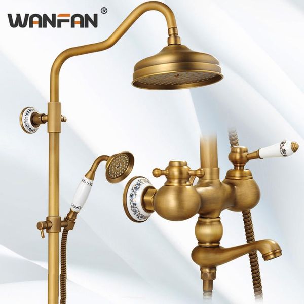 antique brass bathroom rainfall shower faucet set luxury ceramic gold plating mixer taps with hand head md-953 sets
antique brass bathroom rainfall shower faucet set luxury ceramic gold plating mixer taps with hand head md-953 sets