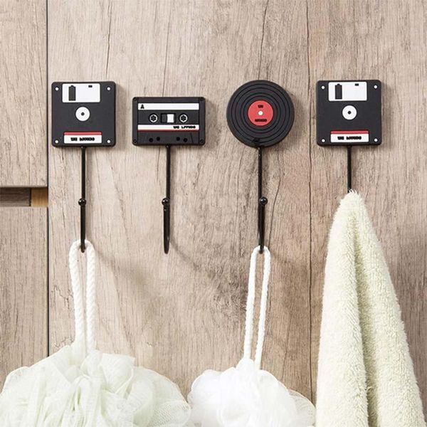 hooks & rails retro tape disk hanger key holder robe creative wall coat rack minimalist kitchen accessories
hooks & rails retro tape disk hanger key holder robe creative wall coat rack minimalist kitchen accessories