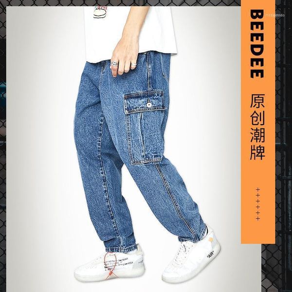 men's jeans beedee leisure male relaxed joker more pockets of fund 2021 autumn han edition washed pants1, Blue
men's jeans beedee leisure male relaxed joker more pockets of fund 2021 autumn han edition washed pants1, Blue