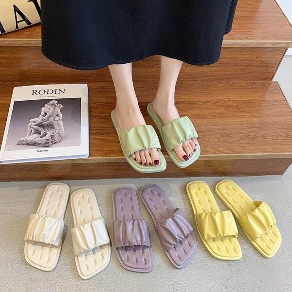 slippers shallow low flat shoes female candy colors woman's slides fashion 2021 luxury fabric pu basic rubber shall, Black
slippers shallow low flat shoes female candy colors woman's slides fashion 2021 luxury fabric pu basic rubber shall, Black