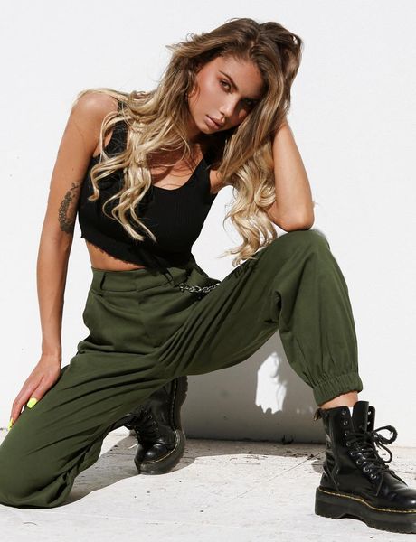 women's pants & capris ladies solid punk loose long women casual autumn harem cargo high waist trousers, Black;white
women's pants & capris ladies solid punk loose long women casual autumn harem cargo high waist trousers, Black;white
