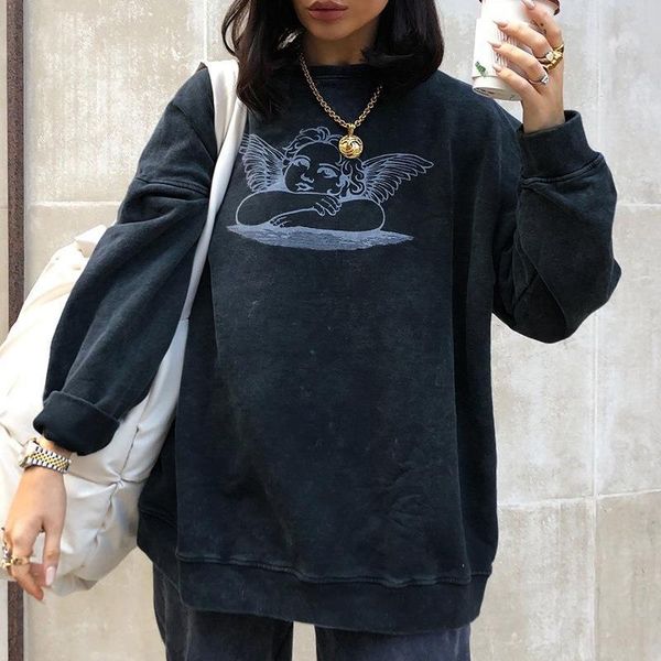 women's hoodies & sweatshirts graphic oversized sweatshirt women winter angel pattern korea fashion ladies o-neck long sleeve loose cas, Black
women's hoodies & sweatshirts graphic oversized sweatshirt women winter angel pattern korea fashion ladies o-neck long sleeve loose cas, Black