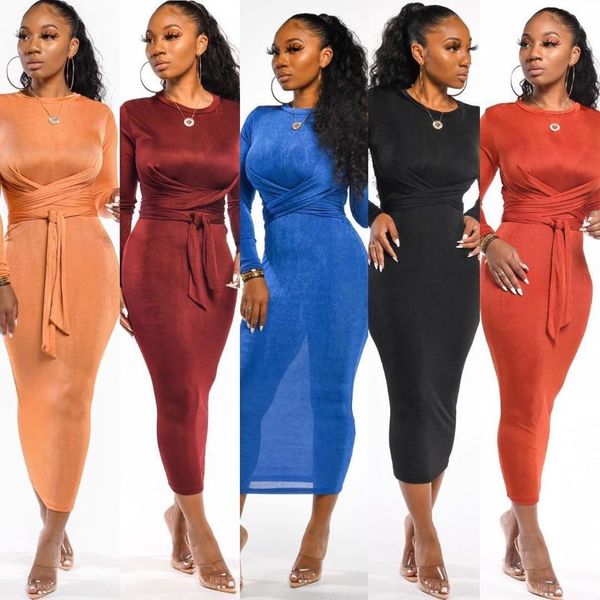 casual dresses autumn bodycon maxi dress o neck long sleeve women winter slim fashion thin, Black;gray
casual dresses autumn bodycon maxi dress o neck long sleeve women winter slim fashion thin, Black;gray