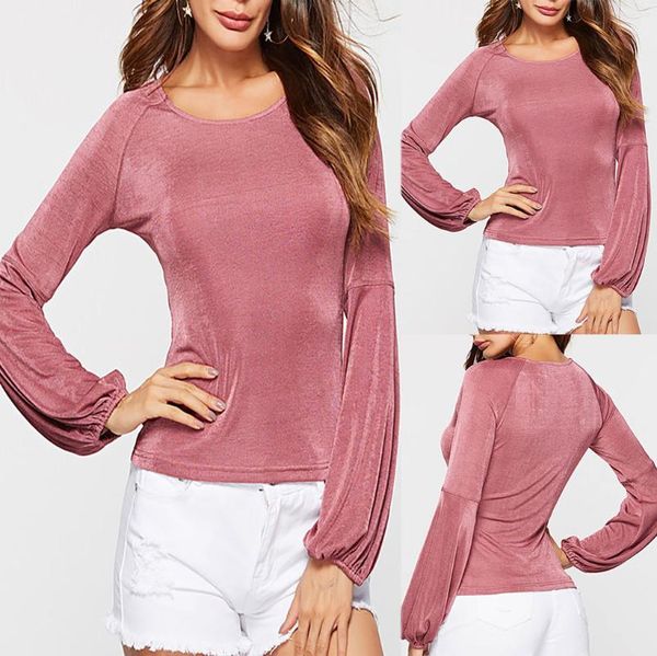 women's t-shirt autumn fashion navel waist cross tie round neck solid color comfortable casual long sleeve, White
women's t-shirt autumn fashion navel waist cross tie round neck solid color comfortable casual long sleeve, White