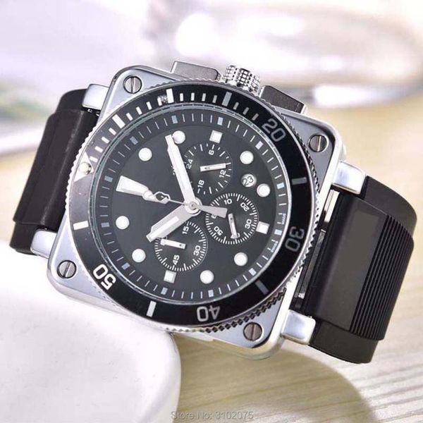 wristwatches 2021 luxury classic br wristwatch for men large body chronograpgh function quartz steel watch rubber strap reloj hombre, Slivery;brown
wristwatches 2021 luxury classic br wristwatch for men large body chronograpgh function quartz steel watch rubber strap reloj hombre, Slivery;brown