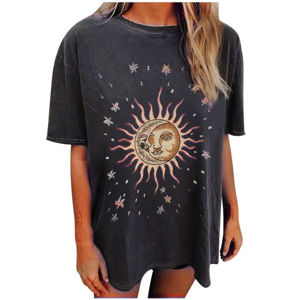 women's t-shirt t-shirts tee vintage y2k for women clothing sun and moon printed pattern t shirts casual short sleeve blouse, White
women's t-shirt t-shirts tee vintage y2k for women clothing sun and moon printed pattern t shirts casual short sleeve blouse, White