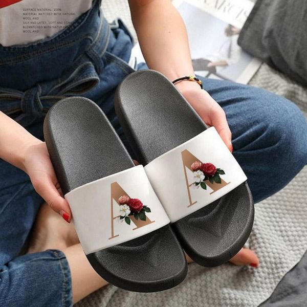 slippers 26 letters of the alphabet flower prints women cartoon pattern beach slides home slip on sandals 2021, Black
slippers 26 letters of the alphabet flower prints women cartoon pattern beach slides home slip on sandals 2021, Black