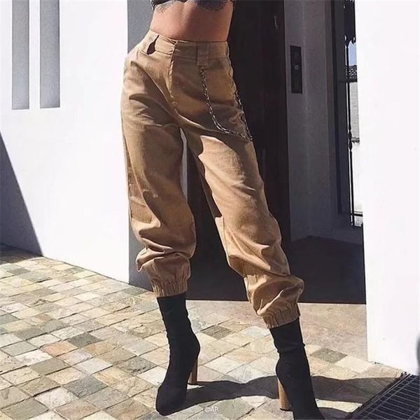 women's pants & capris street-wear trousers women casual joggers black high waist loose style s-xl chain pantalone mujer, Black;white
women's pants & capris street-wear trousers women casual joggers black high waist loose style s-xl chain pantalone mujer, Black;white
