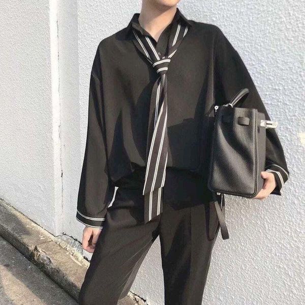 men's casual shirts three-quarter sleeve cardigan clothes striped neckties korean fashion commuter loose grunge top, White;black
men's casual shirts three-quarter sleeve cardigan clothes striped neckties korean fashion commuter loose grunge top, White;black
