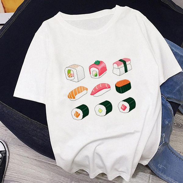 women's t-shirt 2021 japanese style kawaii sushi lucky cat print harajuku leisure pink student girl street loose short sleeve, White
women's t-shirt 2021 japanese style kawaii sushi lucky cat print harajuku leisure pink student girl street loose short sleeve, White