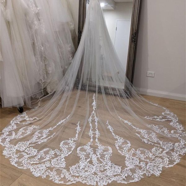 bridal veils wedding with comb lace applique one layer custom made accessories pretty cathedral length veil, Black
bridal veils wedding with comb lace applique one layer custom made accessories pretty cathedral length veil, Black