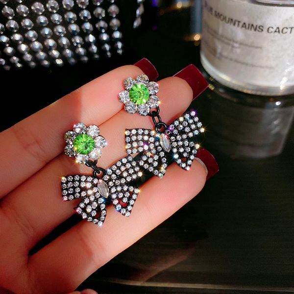 dangle & chandelier korean bowknot statement earrings for women 2021 luxury black crystal drop earring vintage gold brincos jewelry, Silver
dangle & chandelier korean bowknot statement earrings for women 2021 luxury black crystal drop earring vintage gold brincos jewelry, Silver