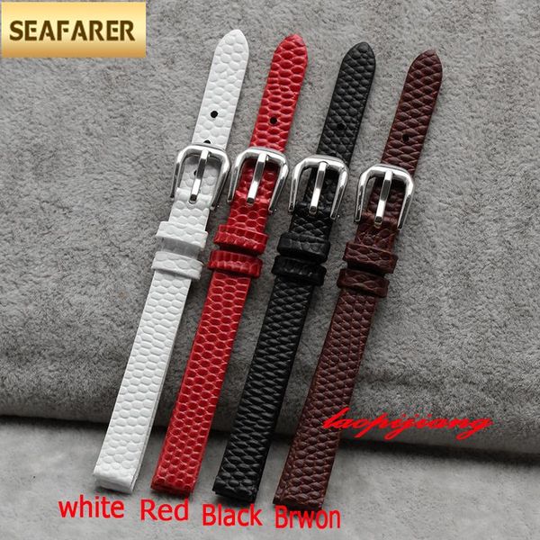 watch bands genuine leather watchband womens bracelet 6mm 8mm 10mm 12mm lizards strap small wristwatches belt pin buckle, Black;brown
watch bands genuine leather watchband womens bracelet 6mm 8mm 10mm 12mm lizards strap small wristwatches belt pin buckle, Black;brown