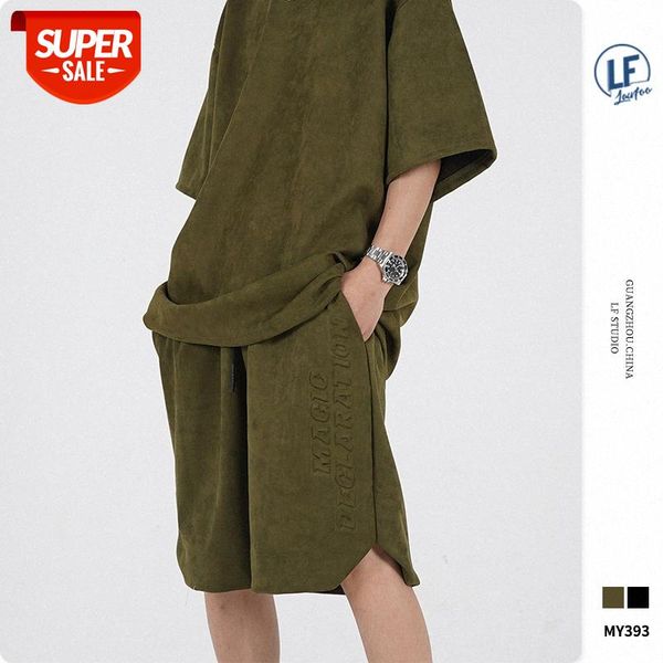 lawfoo national men's clothing suede five-point pants loose casual shorts #cf8e, Black
lawfoo national men's clothing suede five-point pants loose casual shorts #cf8e, Black