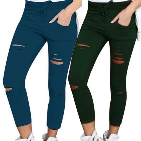 plus size women pants high waist skinny hollow out solid color drawstring pencil pants ripped skinny leggings pants clothing, Black;white
plus size women pants high waist skinny hollow out solid color drawstring pencil pants ripped skinny leggings pants clothing, Black;white